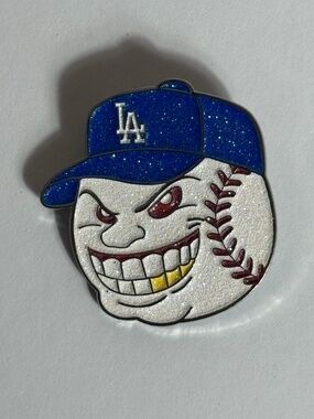LA Dodgers Head Ball Hat Pin Pins Fitted New Era Hats Hatpin Blue Bobblehead
